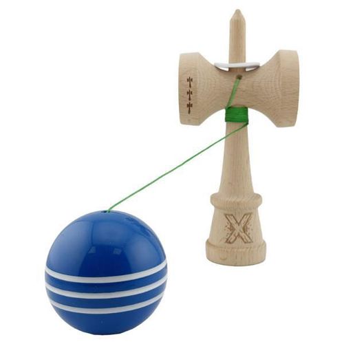 купить Активная игра Essa 165432 Kendama Flippy X Original, 7.5х6х18cm, albastru-alb в Кишинёве 