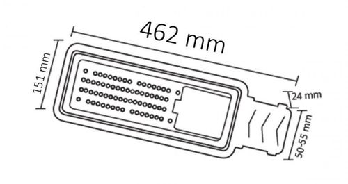 cumpără Aplică exterior Horoz VEGAS-100W, 6400K (074-013-0100) în Chișinău 