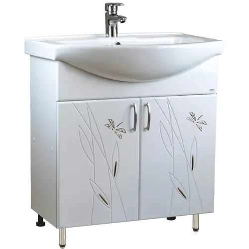 cumpără Dulap pentru lavoar Mashtab 11623 Stuff cu 2 usi 75cm Alb în Chișinău 