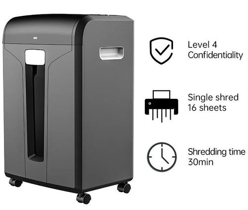 cumpără Distrugător de documente Deli DLE14400, P4, 16 листов, 30л, CrossCut în Chișinău 