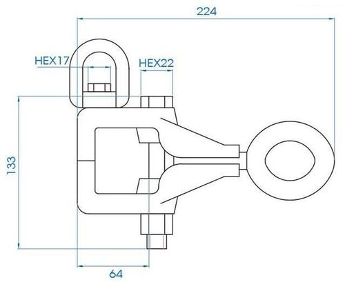 купить Таль King Tony 9CD21 захват для кузовных работ, большим захватом 3т. /2 т. в Кишинёве 