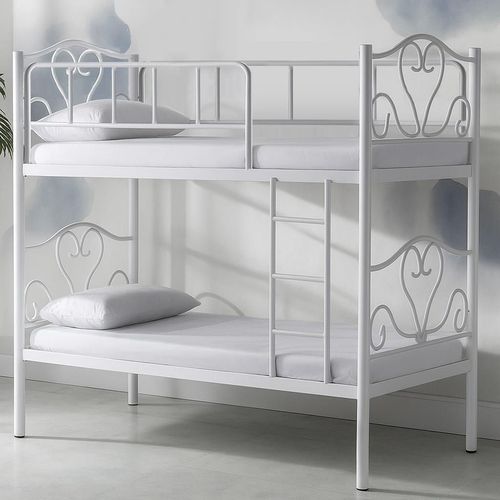 купить Кровать детская Evger R-50 двухъярусная 90x200cm White (без матраса) в Кишинёве 