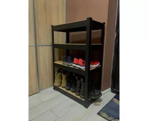 cumpără Raft de depozitare Nex Home Raft metalic Budget 900x600x300 mm, 4 rafturi MDF, antracit în Chișinău 