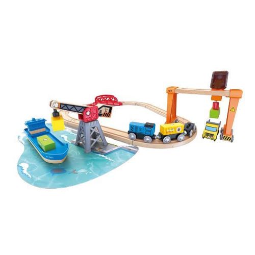 cumpără Set de construcție Hape E3791 Setul de joc Încărcare și Descărcare în Port în Chișinău 