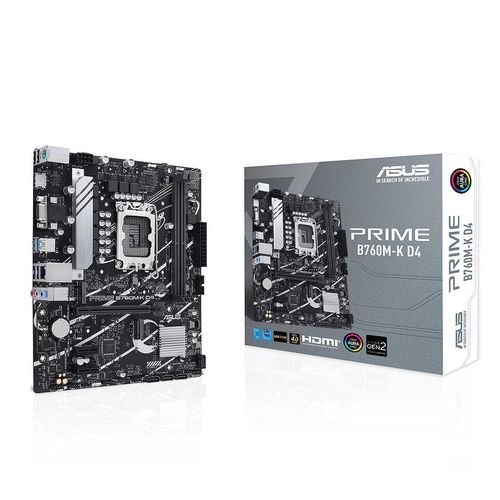 купить Материнская плата ASUS PRIME B760M-K D4 Intel B760, LGA1700, Dual DDR4 5333MHz, PCIe 4.0 x16, D-Sub/HDMI, USB3.2, SATA RAID, 2 x M.2 slots PCIe 4.0 x4, SB 8-Ch., GigabitLAN, LED lighting в Кишинёве 