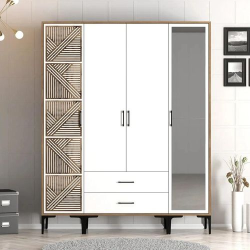 cumpără Dulap Trendy Kumsal PTR-Nuc, Alb în Chișinău 