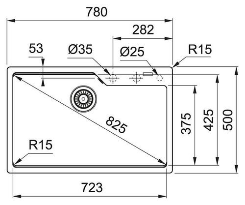 купить Мойка кухонная Franke 114.0582.219 UBG 610-78 Bianco в Кишинёве 