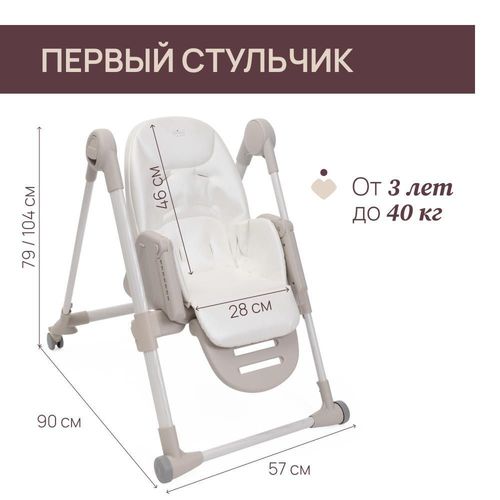 cumpără Scaun de masă Chicco 8714084 Polly Armonia Motherpearl, 6+ luni în Chișinău 