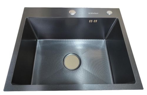 cumpără Chiuvetă bucătărie Backer Simple 550-450 Black în Chișinău 