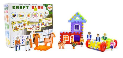 купить Конструктор Maximus MX9176 cu blocuri-kraft și autocolante 77 elem. в Кишинёве 