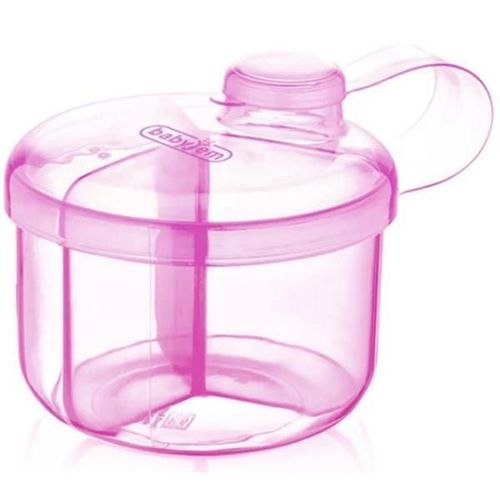 купить Контейнер для хранения пищи BabyJem 496 Recipient pentru lapte praf cu 3 compartimente Roz в Кишинёве 