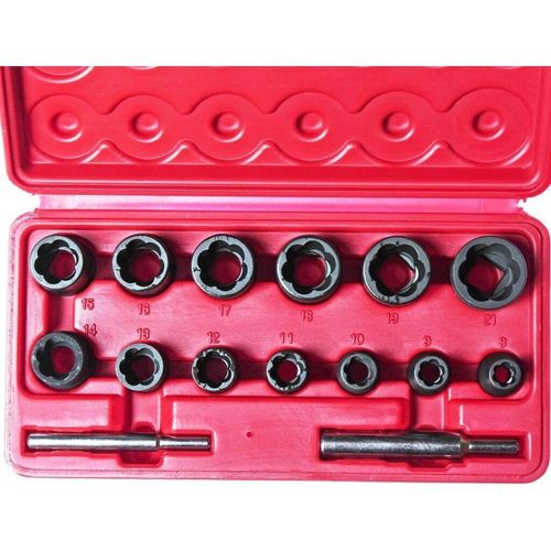 cumpără Set de tubulare, bite, duze JTC Set de chei tubulare pentru extractor de șuruburi și piulițe JTC-1321S, format din 15 piese în Chișinău 