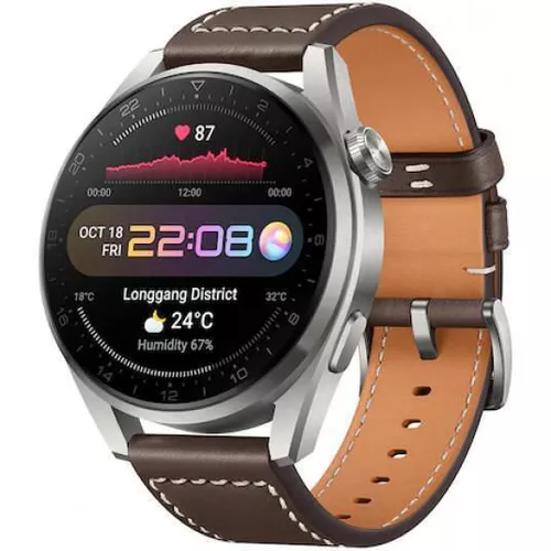 купить Смарт часы Huawei Watch 3 Pro 46mm Titanium, Gray Braun в Кишинёве 