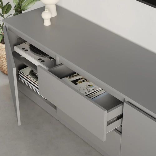 cumpără Comodă TV MebelStar NEO 2S2D 150x43x53 Grey (MBS-1256) în Chișinău 