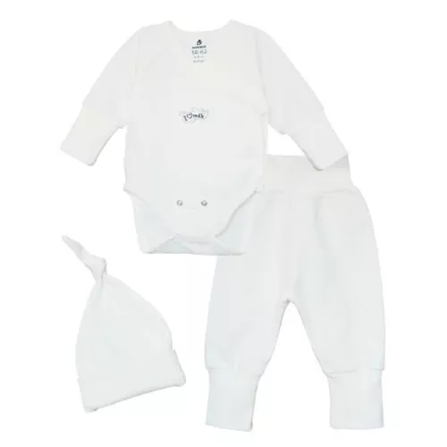 купить Детская одежда Minikin 231660350-56 Набор 3 ед Baby Style 50-56см milk в Кишинёве 