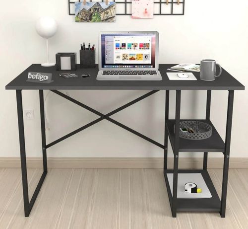 купить Офисный стол Nex Home 2 отделения, металл 120x60 см, Антрацит (20-02-08) в Кишинёве 