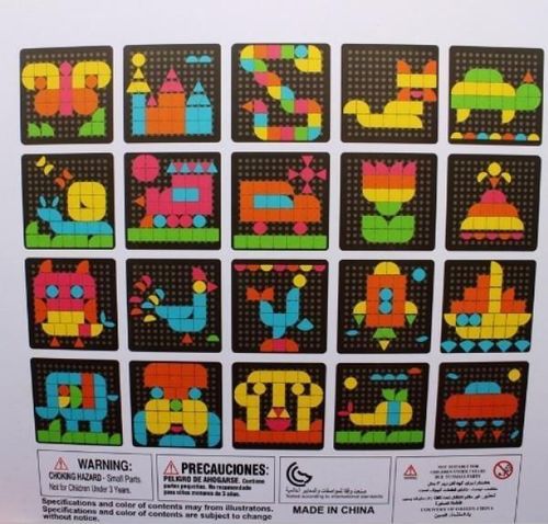 cumpără Joc educativ de masă Essa M7H Joc mozaic Forme geometrice (170 piese) în Chișinău 