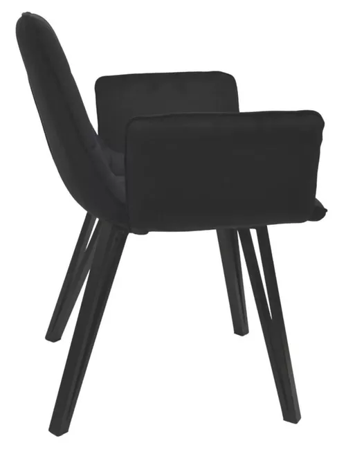 купить Стул Deco DC-18 Black+Black Legs в Кишинёве 