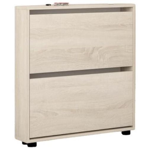 cumpără Raft pentru încălțăminte Mobildor-Lux Leo Slim 80x16x86H cm Sonoma în Chișinău 