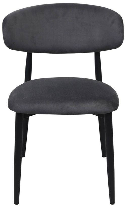cumpără Scaun Deco Meridian Catifea Grey (HLR21)+Black Legs în Chișinău 