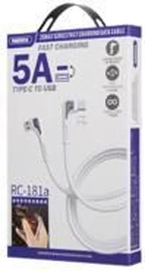 cumpără Cablu telefon mobil Remax RC-181t White, Data Cable C-C în Chișinău 