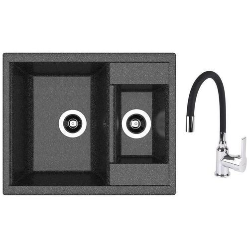 купить Мойка кухонная со смесителем Dr.Gans Astra 620K + SanDonna F 9995 negru в Кишинёве 