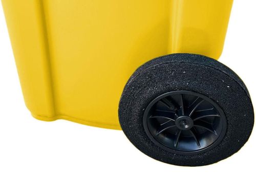 купить Урна для мусора Uniplast 37191 Cos pentru transportarea deseurilor 120L pe roti (galben) HE в Кишинёве 