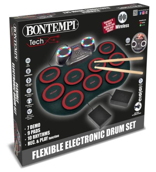 cumpără Jucărie muzicală Bontempi 182000 Гибкая электронная ударная установка с 9 пэдами în Chișinău 