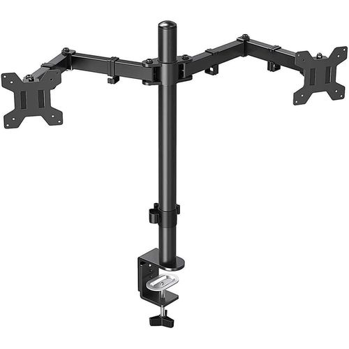 cumpără Accesoriu PC Hama 118491 Monitor Holder, 2 Monitors, Height-adjustable, Swivel/Tilt, 13" - 32" în Chișinău 