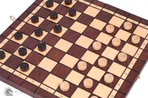 купить Настольная игра miscellaneous 5237 Sah+dame 35cm, king 6cm, fag/mesteacan/carpen Sunrise (CH165A) в Кишинёве 