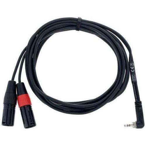 купить Кабель для музыкального инструмента CORDIAL EY 3 WRMM 2xXLR TATA/1xJACK STEREO 3,5 90” 3m 14875 в Кишинёве 