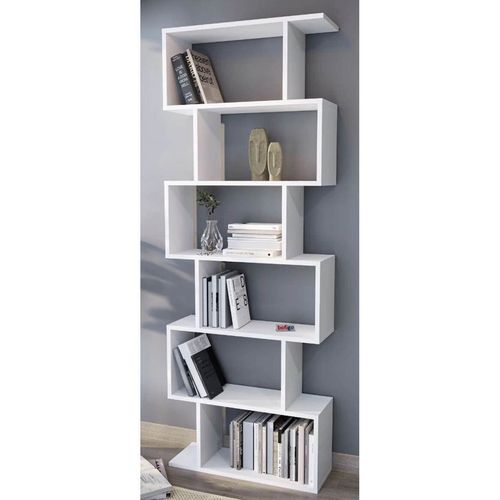 купить Офисный стеллаж Nex Home Зигзаг, 70x24x192 см, Белый (15-60-01) в Кишинёве 