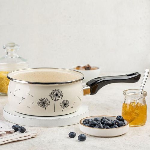 купить Ковш Metalac 51734 эмалированный Одуванчик 16cm, 1.6l в Кишинёве 