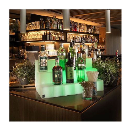 cumpără Vitrina bar cu trei trepte LYXO EXPO MARVY with batteries RGBW led kit ES301-U00001 (Vitrina bar cu trei trepte cu kit de iluminat LED multicolor plus baterie, pentru baruri si cluburi) în Chișinău 