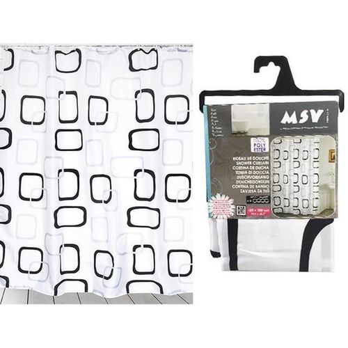 cumpără Perdea de duș MSV 40489 180x200cm квадраты în Chișinău 