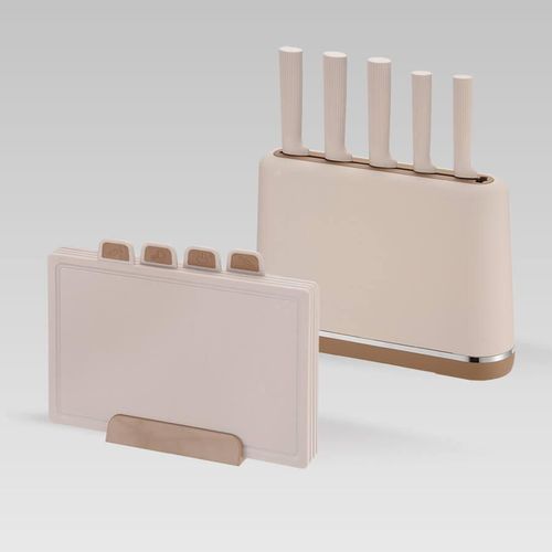 cumpără Set cuțite Maestro MR-1412, set de cutite 5ob.+set tocatoare 4ob., Beige în Chișinău 