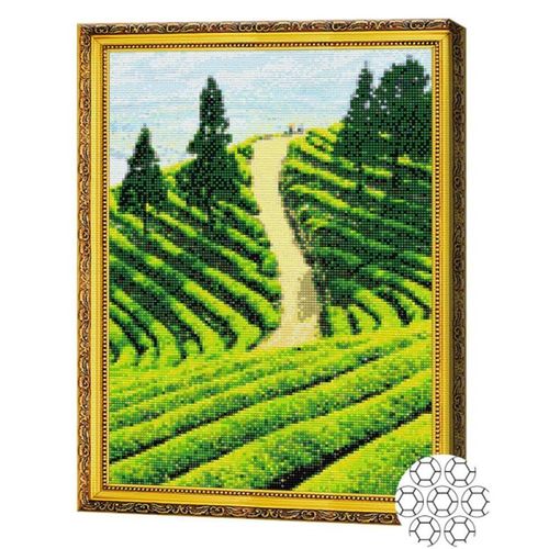 купить Картина по номерам Art Gallery GA79783 Mozaic cu diamante 40x50cm Plantatie de ceai в Кишинёве 