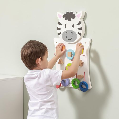 cumpără Puzzle Viga 50681 Busyboard (de perete) Zebra cu figuri în Chișinău 