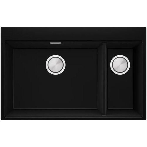 cumpără Chiuvetă bucătărie Primagran Oslo 80 Duo Top Black + accesorii 530x780 MOVKC în Chișinău 