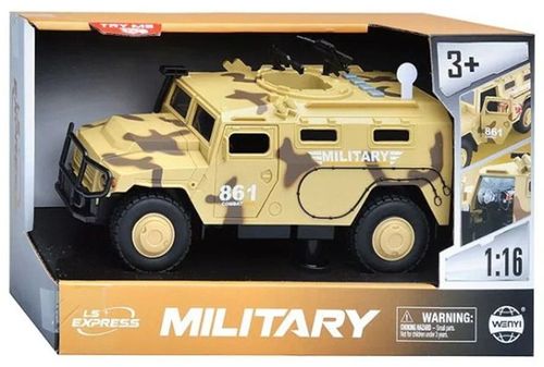 купить Машина Wenyi WY861B 1:16 Vehicul blindat militar cu inerție (lumini/sunete/uși mobile) в Кишинёве 