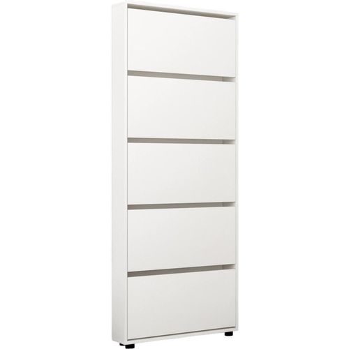 купить Полка для обуви Mobildor-Lux Leo Slim 90x16x203H cm White в Кишинёве 