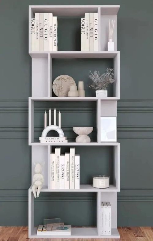 купить Офисный стеллаж Remaks Asimetrik 5 Safir White в Кишинёве 