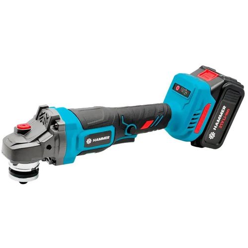 купить Болгарка (УШМ) Hammer 40943, 21V, 2x4.0Ah, 125mm, 7150rpm, 6 скоростей + зу в Кишинёве 