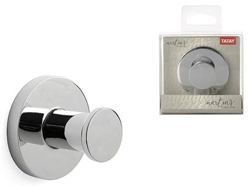 купить Держатель для полотенец Tatay 52117 Suport pentru prosoape Martins D6x4.5cm otel inoxidabil в Кишинёве 