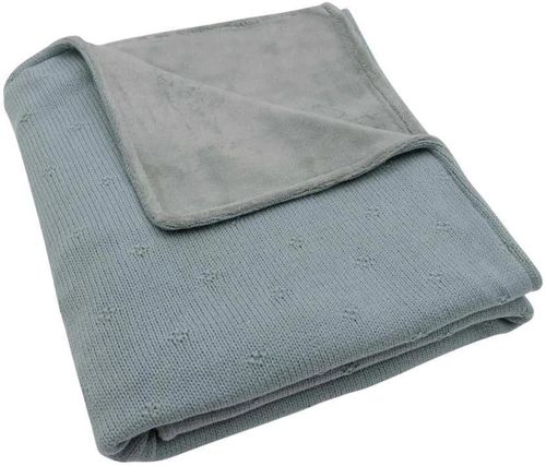 купить Детское постельное белье Jollein 517-522-68035 Paturica Cosy Knit Sea Green/Velvet, 100x150cm в Кишинёве 