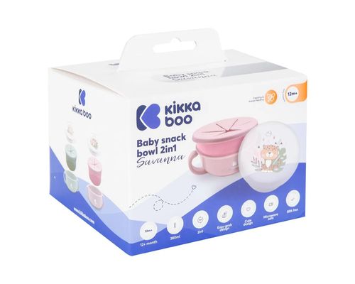 Cana pentru gustari KikkaBoo Savanna Pink 