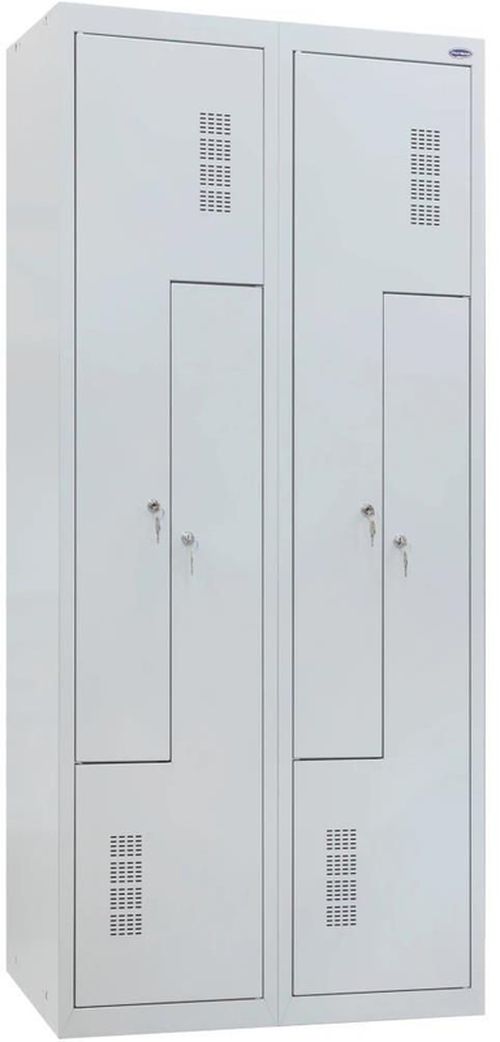 купить Офисная металлическая мебель УХЛ-МАШ ШОМ-Г-400/2-4 Шкаф одежный, 4 секции Г-образные (1800х800х500) в Кишинёве 
