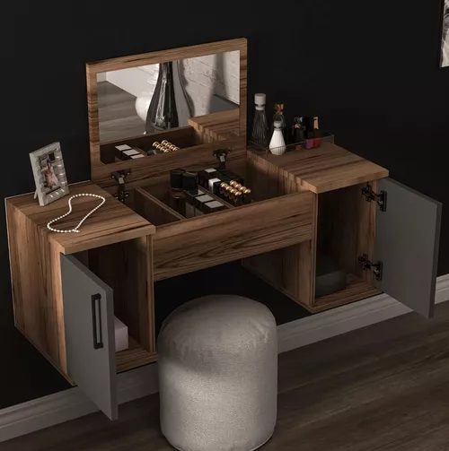 купить Туалетный столик Hanah Home Mercan Light Walnut Anthracite в Кишинёве 
