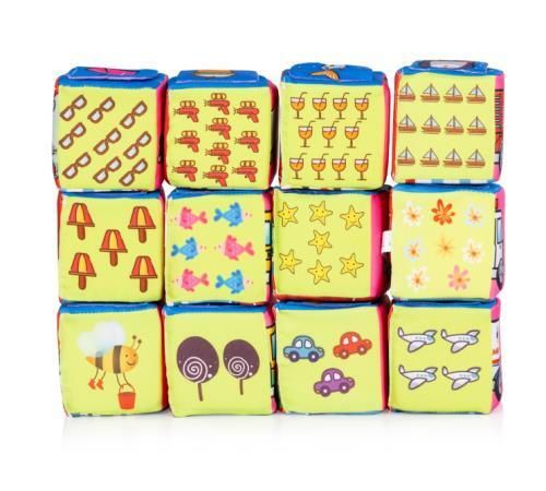 cumpără Jucărie Chipolino PWCUB02501M Кубики Мягкие 12шт în Chișinău 