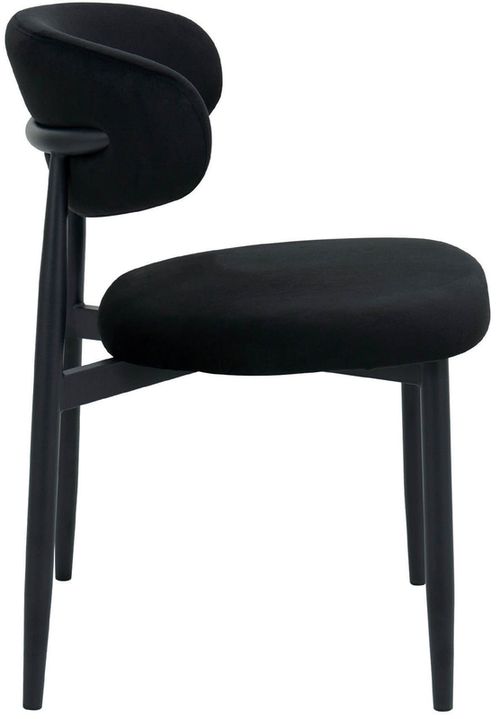 cumpără Scaun Deco Meridian Catifea Black (HLR66)+Black Legs în Chișinău 